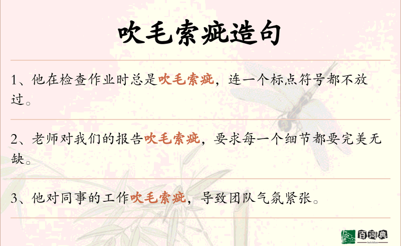 吹毛索疵