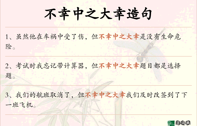 不幸中之大幸