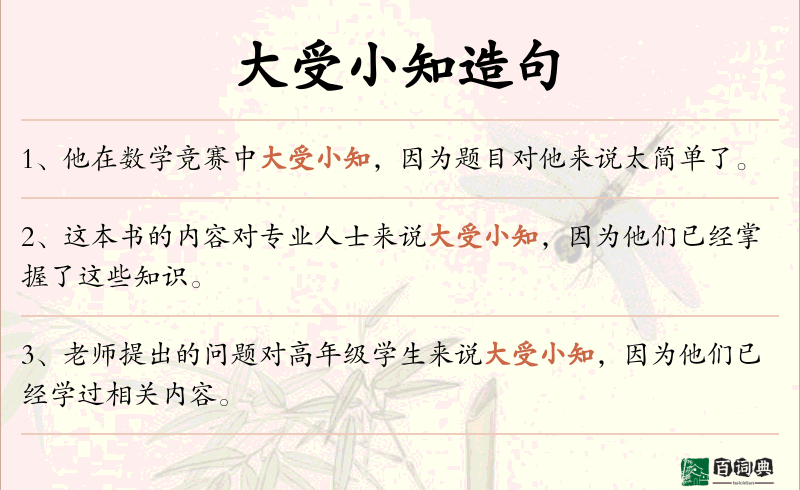 大受小知