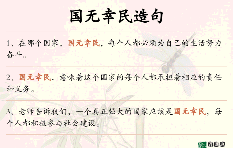 国无幸民