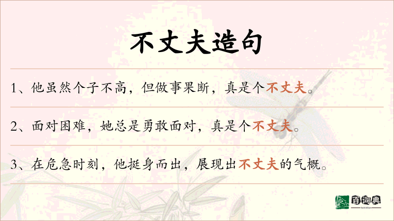 不丈夫