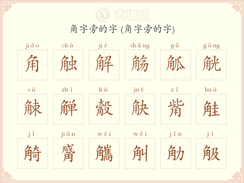 角字旁