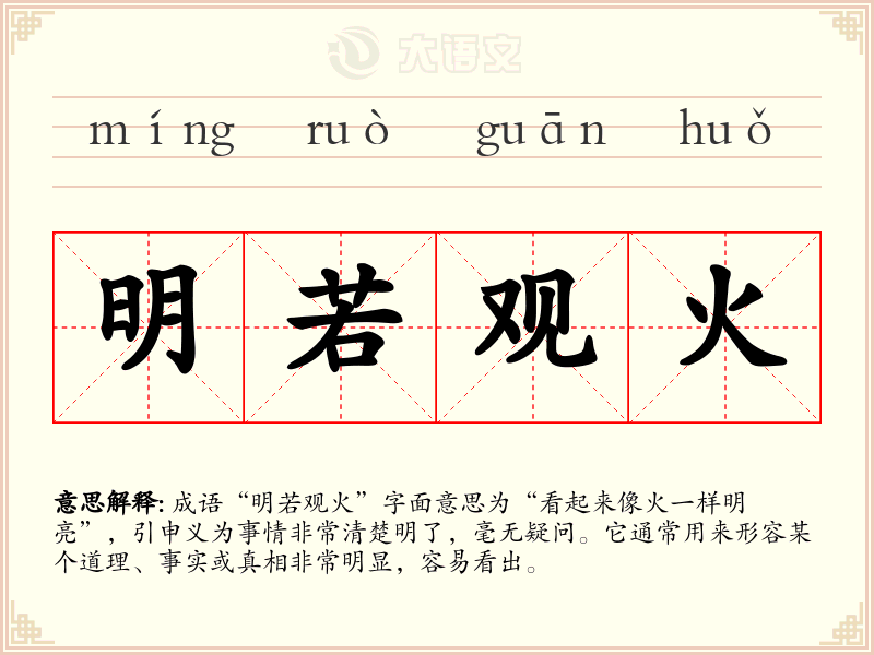 明若观火