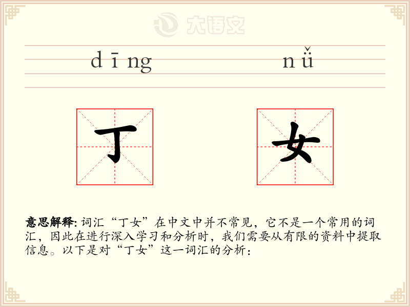 丁女
