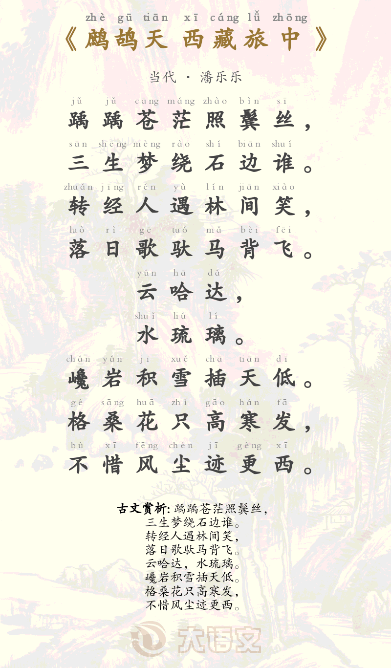 鹧鸪天 西藏旅中