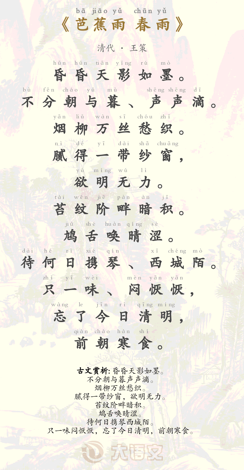 芭蕉雨 春雨