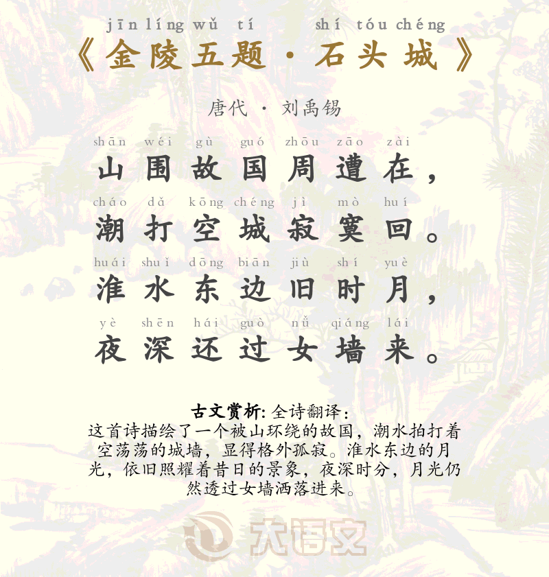 金陵五题&middot;石头城