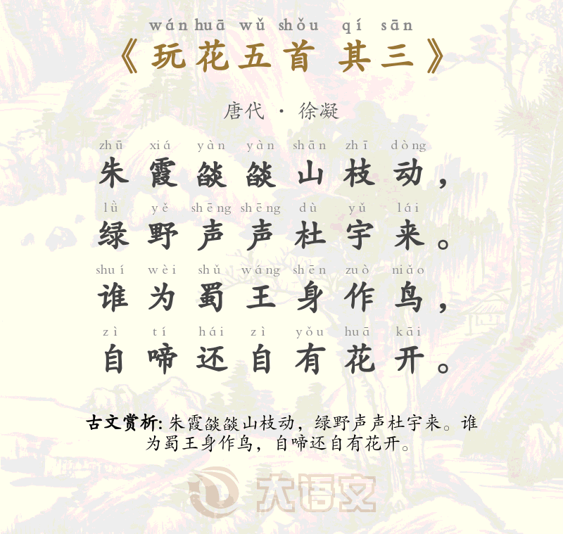 玩花五首 其三