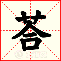 荅