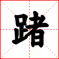 踷