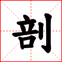 剖