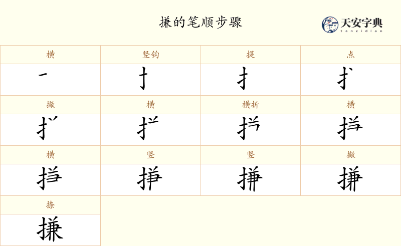 搛