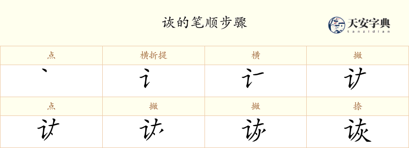 诙