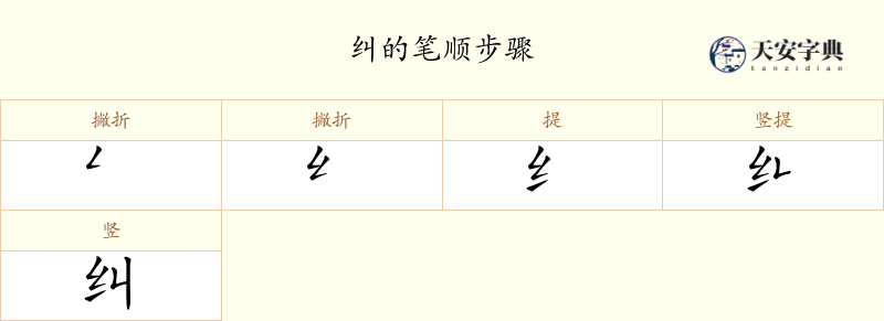 纠