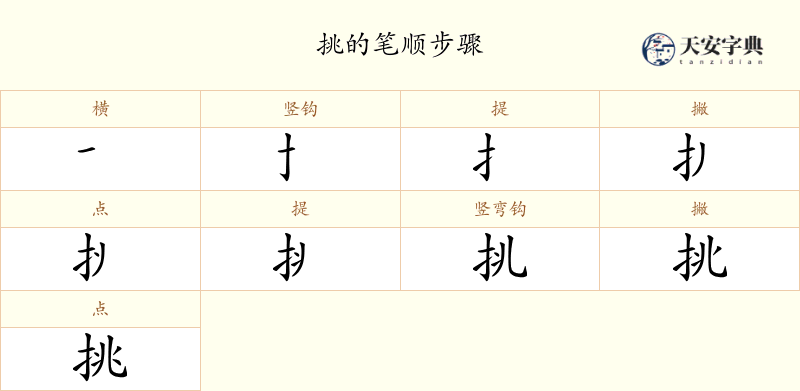 挑