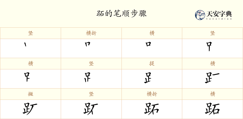 跖