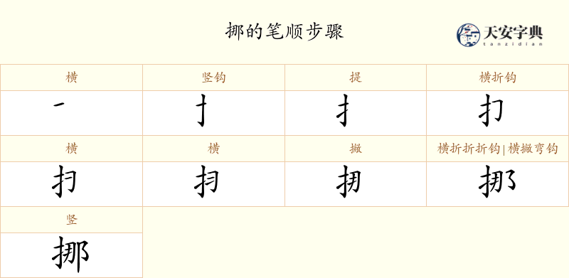 挪