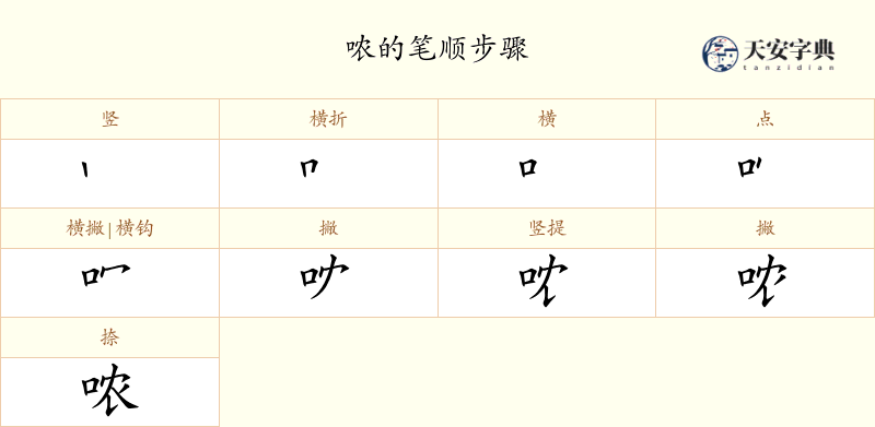 哝