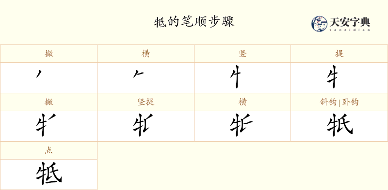 牴