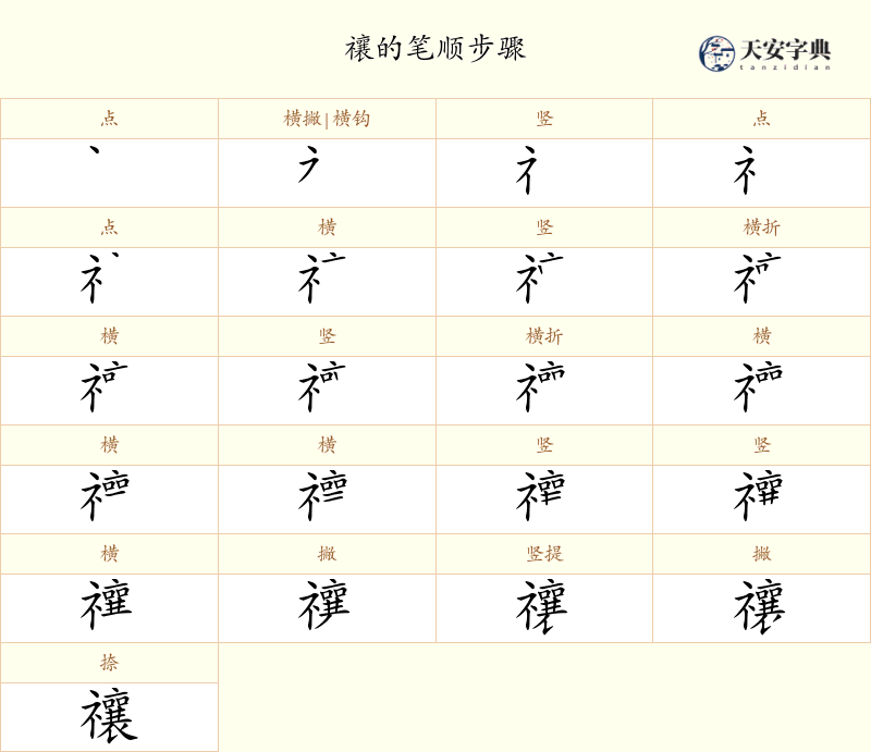 禳