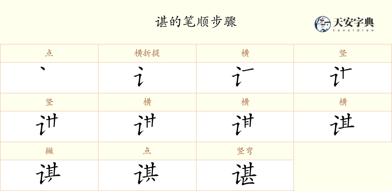 谌