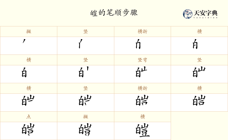 皚