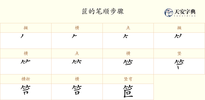 笸