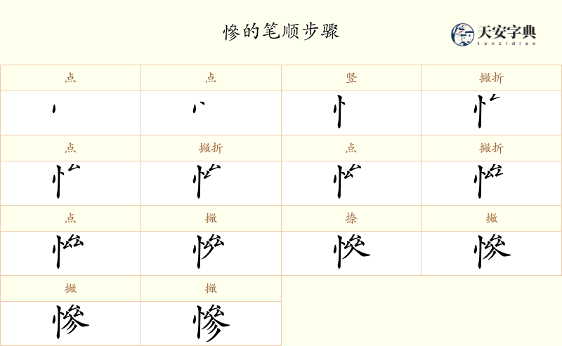 慘