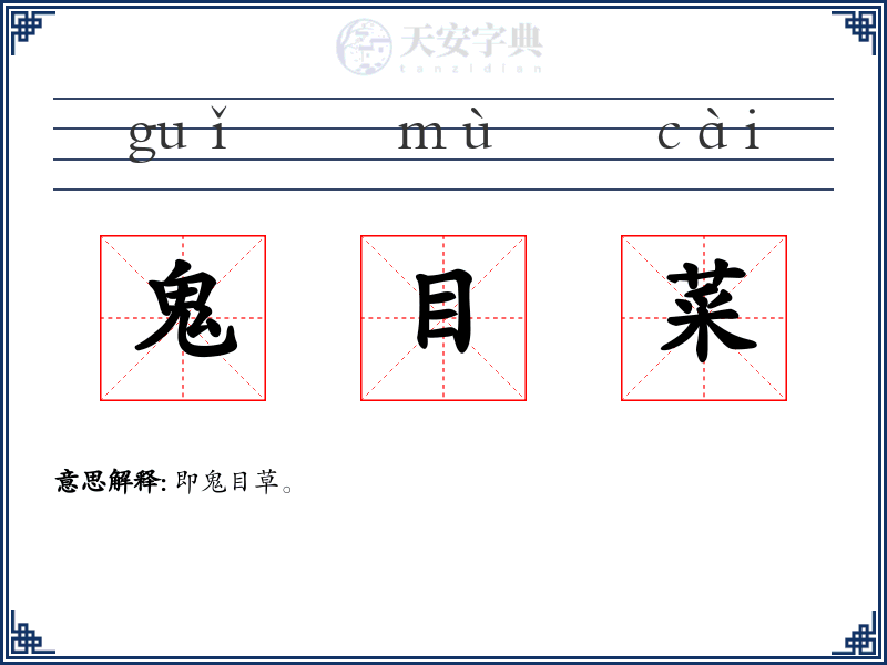 鬼目菜