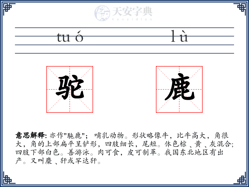 驼鹿