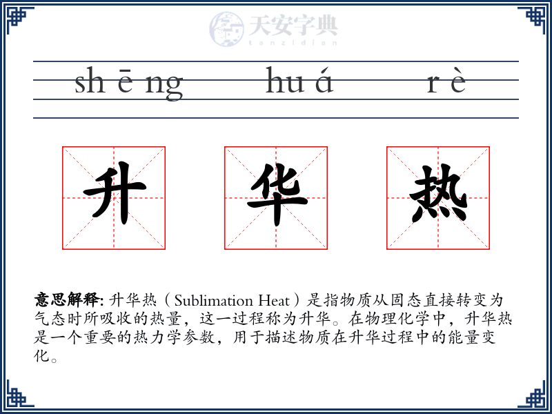 升华热