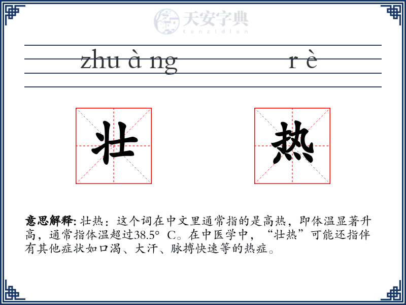 壮热