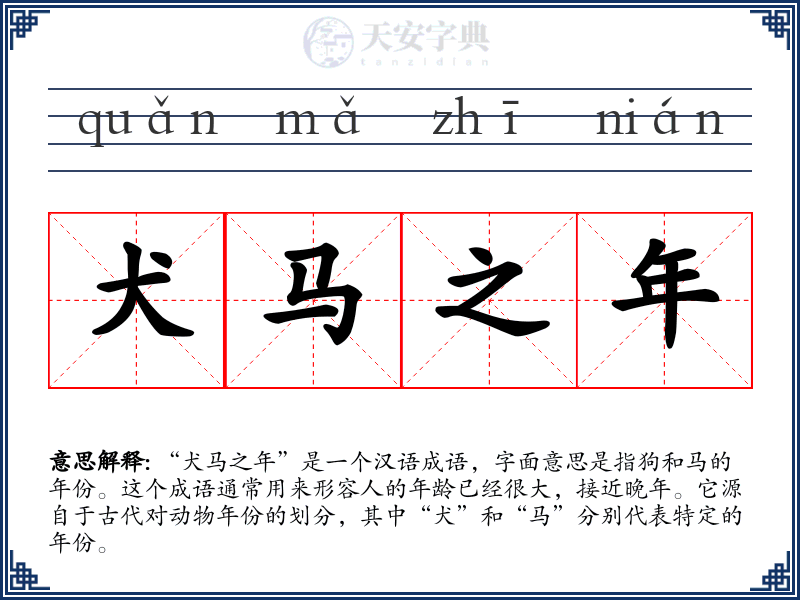 犬马之年
