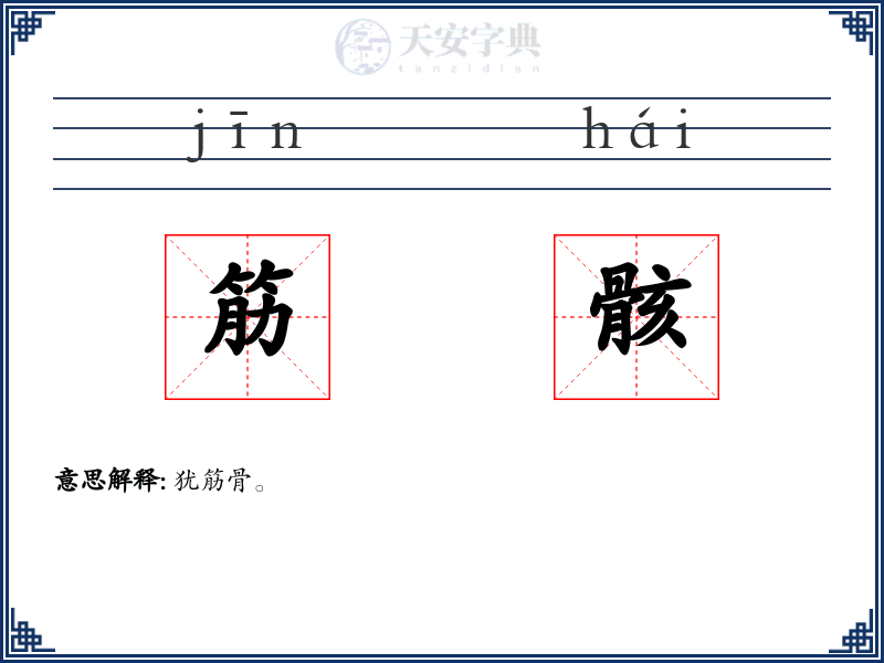 筋骸