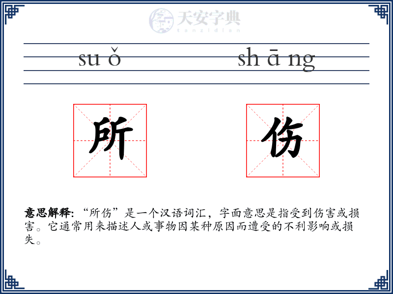 所伤