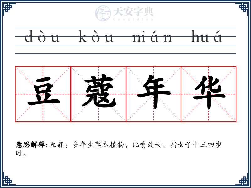 豆蔻年华