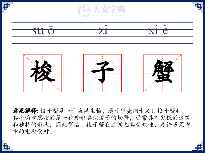 梭子蟹