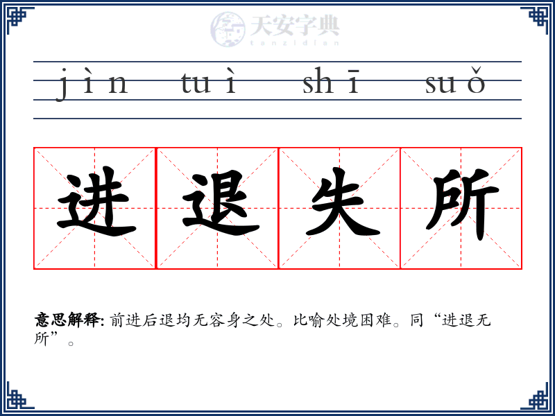 进退失所