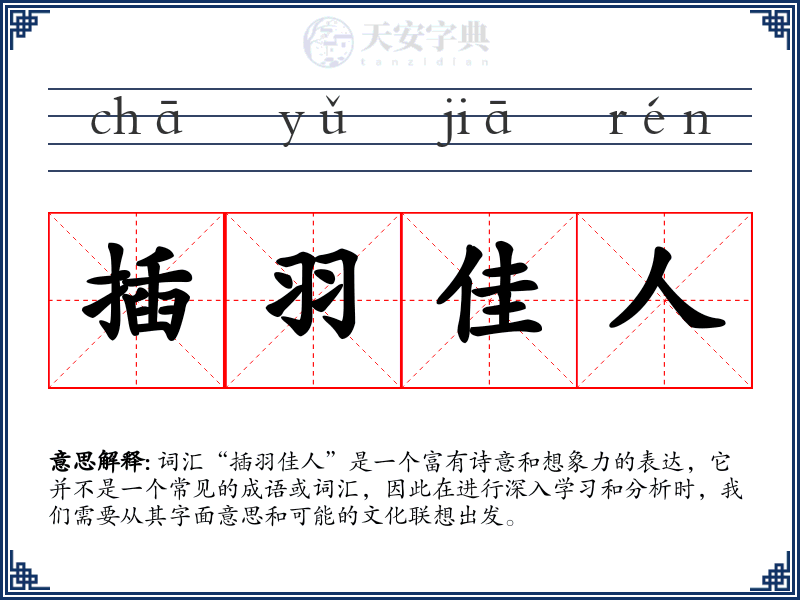 插羽佳人