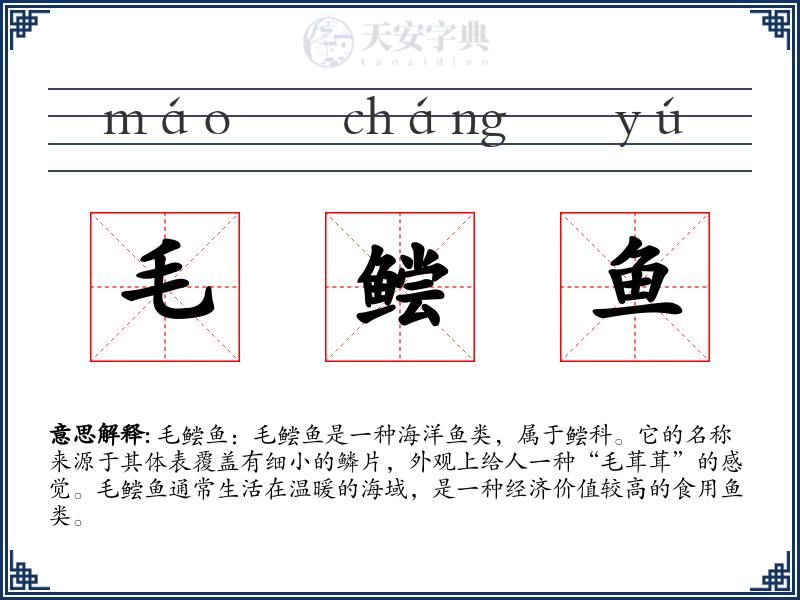 毛鲿鱼