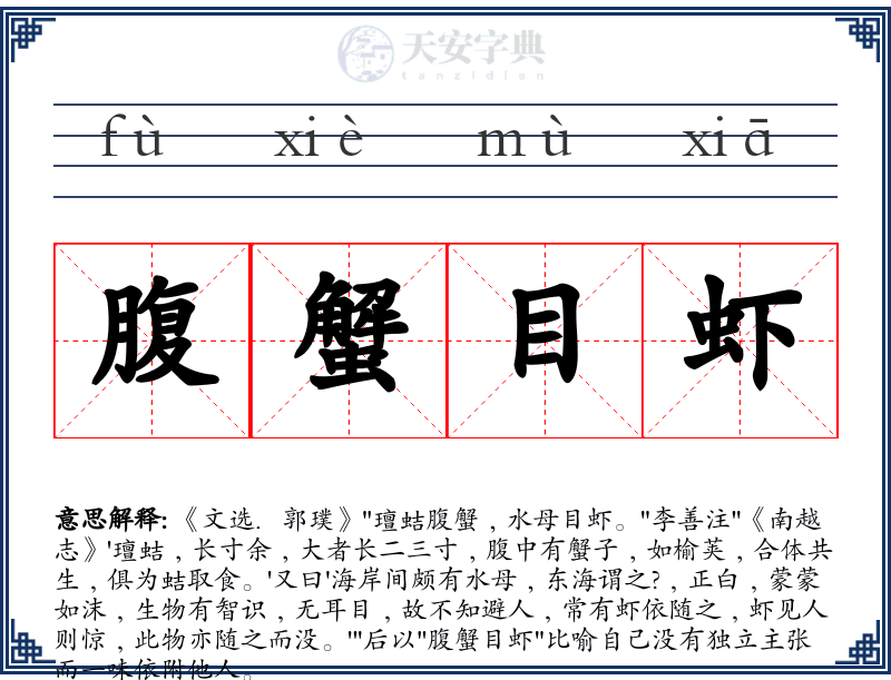 腹蟹目虾