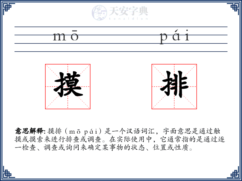 摸排