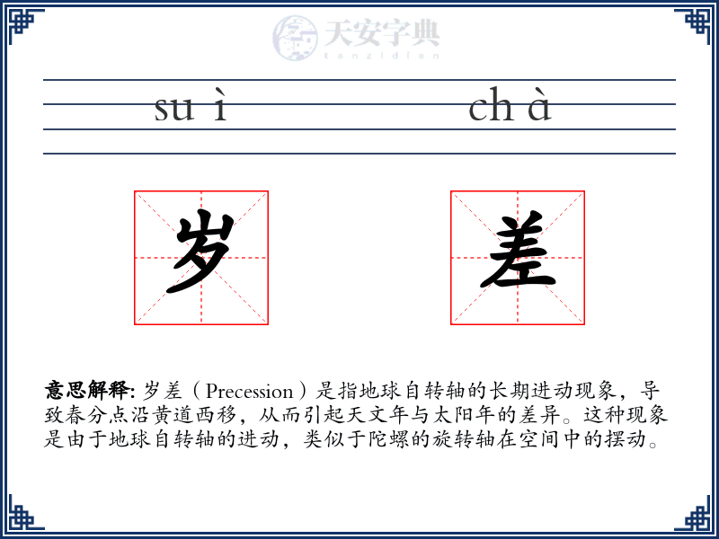 岁差