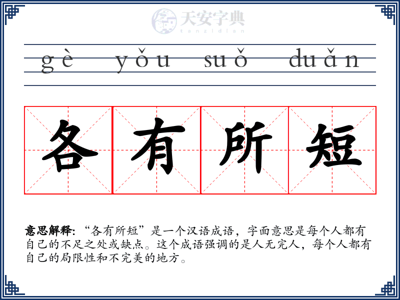 各有所短