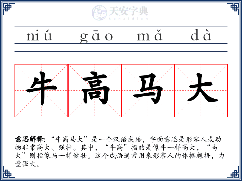 牛高马大
