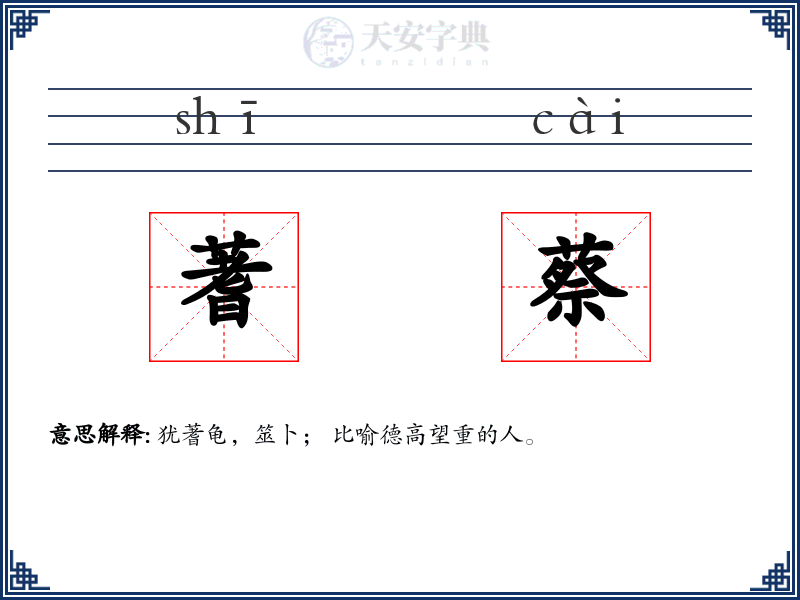 蓍蔡