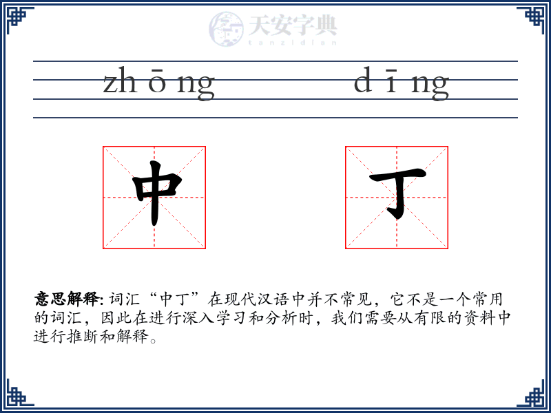 中丁