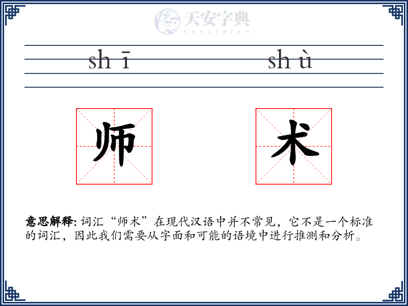 师术