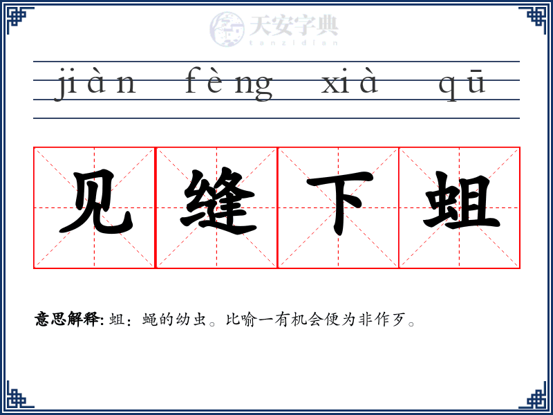 见缝下蛆
