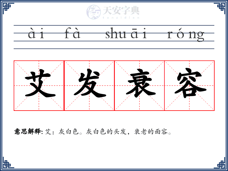 艾发衰容